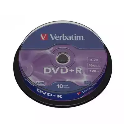 DVD+R Verbatim 16x 4.7GB (Cake 10) MATT  Podobne : Epson Papier Photo 13x18cm 200g/m2 50szt singlepack - 398213