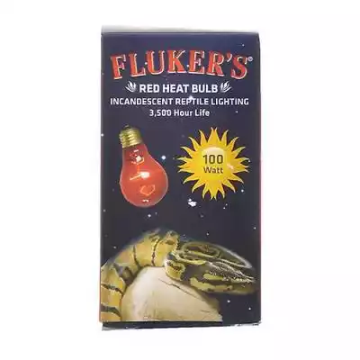 Fluker's Żarówka Flukers Red Heat, 100 W Podobne : Fluker's Flukers Ultra Deluxe Premium Heat Mat, Mini - 4 W (Mini Zbiorniki) (Pakiet 1) - 2904833