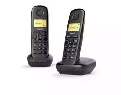 Siemens Telefon DECT A170 DUO Czarny Smartfony i lifestyle/Smartfony i telefony/Telefony stacjonarne