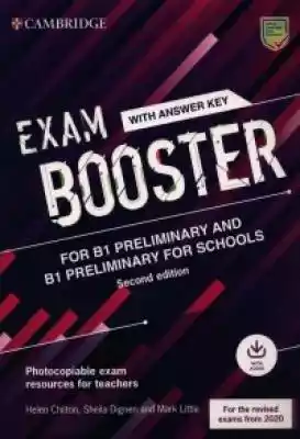 Essential exam task practice for class or home study for use alongside a coursebook or intensively before the exam. Focus on essential exam practice for the revised 2020 exams with the Exam Booster for B1 Preliminary and B1 Preliminary for Schools. Maximise learners potential with dedicate