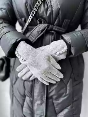 Rękawiczki Button Grey