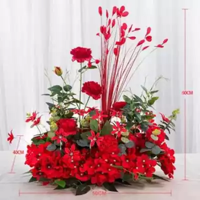 Yyqx 50/100cm Ślub Kwiatowa aranżacja śc Podobne : Sztuczna piwonia, 67 cm, jasnoróżowy - 298936