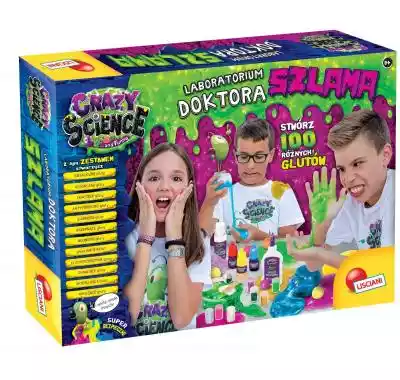 Zabawka LISCIANI Laboratorium Doktor Szlama 304-PL68685 przeznaczone dla dzieci w wieku 8+. Należy złapać 100 potworków,  które uciekły z pracowni szalonego doktorka.