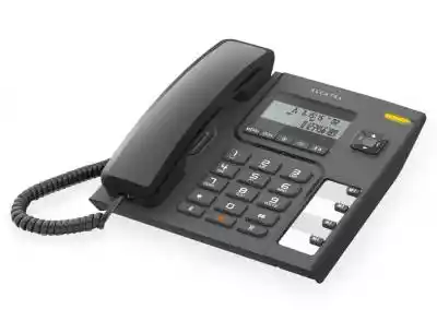 Alcatel Telefon przewodowy T56 czarny Smartfony i lifestyle/Smartfony i telefony/Telefony stacjonarne