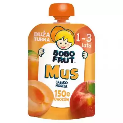 Bobo Frut - Mus jabłko morela 1 - 3 lata Podobne : Bobo Frut Sok 100% Jabłko Marchew Morela Po 6 M-Cu 300 Ml - 140437