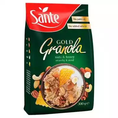 Sante Gold Granola orzechy & miód 300 g Artykuły spożywcze > Śniadanie > Musli