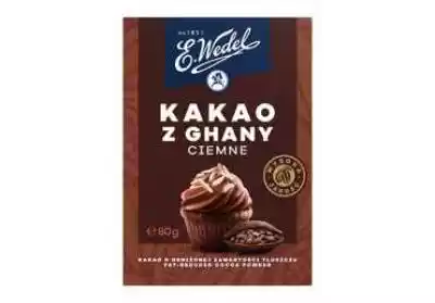 WEDEL Kakao ciemne 80 g Podobne : Carrefour Original Kakao o obniżonej zawartości tłuszczu 200 g - 840871