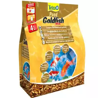 Tetra Goldfish Mix - 4 l Akwarystyka / Pokarm dla rybek ozdobnych i żółwi / Pokarm w płatkach / Tetra