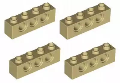 Lego Technic klocek 1x4 piaskowy 4 szt 3 Podobne : Lego 3701 technik otwory 1x4 j. szary Lbg 10 szt N - 3023618