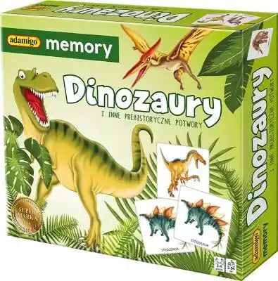Memory Dinozaury Gra ADAMIGO MEMORY jest doskonałą grą towarzyską dla wszystkich lubiących dobrą zabawę w wesołym klimacie. Rozwija pamięć,  uczy koncentracji,  zbliża rodzinę i uprzyjemnia wolne chwile. Dzięki tej grze w mgnieniu oka przenosimy się do najbardziej niezwykłych miejsc pełnyc