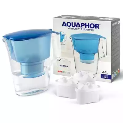 Aquaphor Zestaw dzbanek filtrujący TIME  Podobne : Zestaw Dzbanek do wody Dafi Astra 3 l + bidon 0,6 l + 2 filtry - 844135