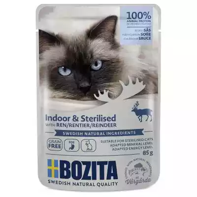 Bozita Indoor & Sterilised, kawałki w so Podobne : Bozita Dog Tetra Recart z indykiem w galaretce kartonik 370g - 758868