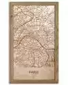 Drewniany obraz miasta - Paryż w dębowej ramie 50x30cm Dąb, Orzech, Heban