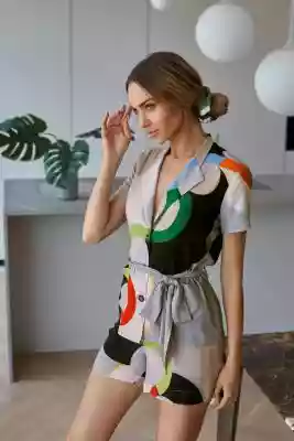 Piżama damska Kalipso, Robert Delaunay - clothing