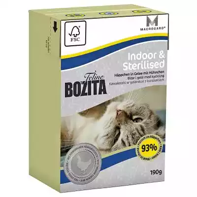 Bozita Feline w galarecie, 6 x 190 g - I Podobne : Bozita Dog Tetra Recart z indykiem w galaretce kartonik 370g - 758868