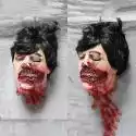 Mssugar Odcięta głowa Dekoracje zombie, Przerażające Halloween Realistyczne rekwizyty Wiszące Krwawa Dekoracja Głowy KOLOR 10
