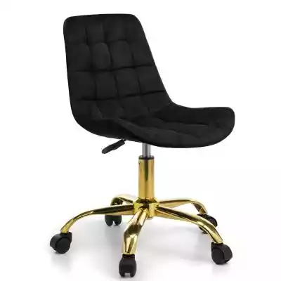 Krzesło obrotowe welurowe CL-590-3 czarn Podobne : Krzesło obrotowe welurowe ART118S granatowe, złote nogi - 82822