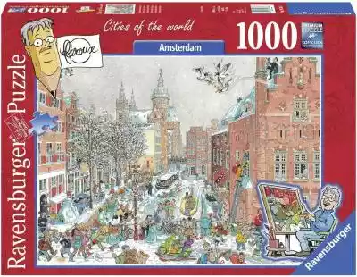 Puzzle 1000 elementów Amsterdam zimą Puzzle firmy Ravensburger,  charakteryzują się wysoką jakością. Przez ponad 100 lat cieszą dzieci i dorosłych na całym świecie. Perfect Age Fit to cecha,  która dopasowuje wielkość elementów do możliwości charakterystycznych dla danego wieku rozwojowego