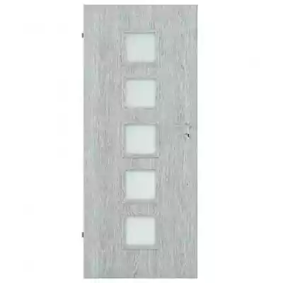 Drzwi wewnętrzne Vedi 5*5/80l dąb srebrn Podobne : Drzwi wewnętrzne panelowe model Berg Producent - 2023303