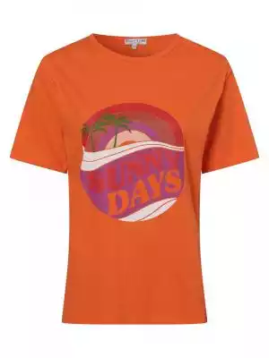 Marie Lund - T-shirt damski, pomarańczow marie lund