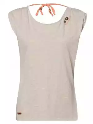 Ragwear - T-shirt damski – Greta, beżowy Podobne : Greta - Błyszcząca sukieka z dekoltem i rozcięciem na nodze - ZIELEŃ BUTELKOWA - 1004539