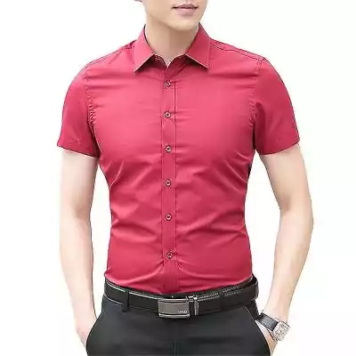 Mssugar Męski koszula z krótkim rękawem  Podobne : Mssugar Męski koszula z krótkim rękawem Zapinana na guziki Bluzka biznesowa Praca Slim Fit Sukienka Koszula Czerwony 3XL - 2717074