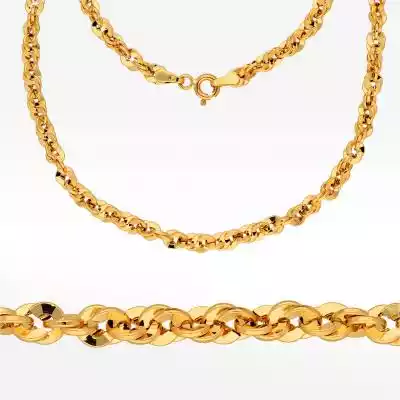 Łańcuszek ze złota 50cm kord Biżuteria złota > Łańcuszki złote