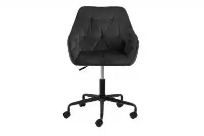 Krzesło kubełkowe obrotowe welurowe ciem Podobne : Krzesło obrotowe Dorm aksamitne fotel biurkowy - 1941431
