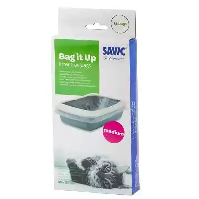 Savic worki do kuwety Bag it Up - Medium Podobne : Savic Refresh'r Sensitive chusteczki dla zwierząt - 20 szt. - 338563