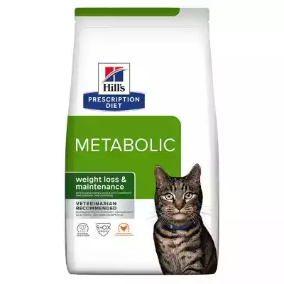 Nawet koty czasem muszą się zmagać z nadwagą. W większości przypadków przyczyną jest zbyt kaloryczna dieta i brak ruchu. Szczególnie narażone na nadwagę są wykastrowane koty domowe. Hill's Prescription Diet Metabolic z kurczakiem - redukcja wagi,  została opracowana specjalnie dla kotów ze