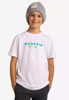 T-shirt chłopięcy z nadrukiem T-SCOOTER  Podobne : koszulka-chlopieca-z-nadrukiem-t-pattern-junior - 26765