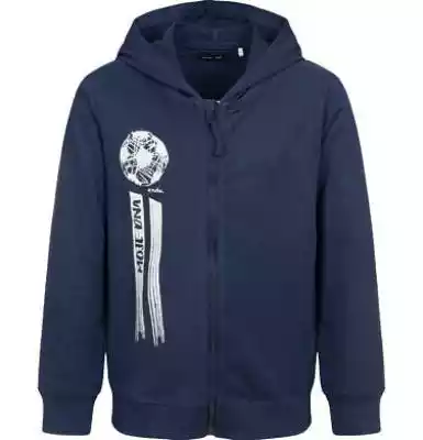 Bluza rozpinana z kapturem, granatowa, 9 Podobne : Rozpinana bluza z kapturem dla chłopca, z rowerem, niebieska, 9-13 lat - 30570