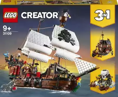 Lego Creator Statek piracki 3w1 31109 Podobne : Lego Piracki pistolet 2562 Perłowy szary Nowy - 3030610
