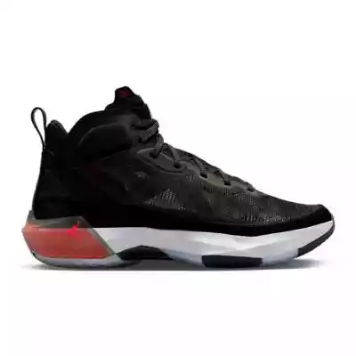 Właściwości:. . Męskie buty Nike Jordan.. Wyższy,  sznurowany model.. Wzmocniony materiał cholewki.. Grubsza,  gumowa podeszwa.. . Materiał:. . syntetyczny. . Kolor:. . czarny Nike Jordan Buty Nike Air Jordan Xxxvii M DD6958-091 czarne. Sprawdź na butymodne.pl! Nike Jordan Buty sportowe mę