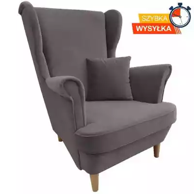 Fotel do salonu USZAK 1 / Velutto 16 / S Podobne : Fotel Uszak 4 z podnóżkiem / kolory do wyboru - 84895