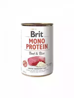 Brit Mono Protein Beef & Rice - 400g pus Podobne : BRIT Mono Protein MIX SMAKÓW - mokra karma dla psa - 24x400 g - 88319