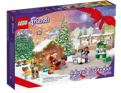 LEGO Friends Kalendarz adwentowy 41706Ten wyjątkowy prezent w postaci Kalendarza adwentowego LEGO® Friends (41706) umili Ci odliczanie dni do Świąt Bożego Narodzenia. Za każdymi drzwiczkami czekają minilaleczki,  mikrolaleczki lub minimodele,  czyli codzienna porcja świątecznej magii.Na dz