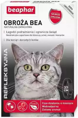 BEAPHAR - obroża na kleszcze refleksyjna Artykuły dla psów i kotów/Preparaty na pasożyty