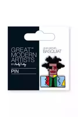 Przypinka do klapy, Basquiat Podobne : Przypinka, wpinka, pin czarno-biały pies (2235) - 48675