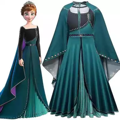 Antemall Frozen Princess Anna Costume Ki Podobne : Antemall Frozen Princess Anna Costume Kids Cape Dress Cosplay Girls Ubrania Strój 7-8 Years - 2799399