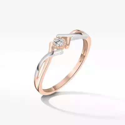 Pierścionek zaręczynowy Podobne : Złoty pierścionek zaręczynowy Say Yes grawer r. 14 - 366647