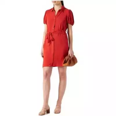 sukienki Naf Naf  -  Czerwony Dostępny w rozmiarach dla kobiet. FR 38.