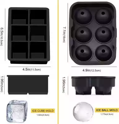 Bezpieczne i niezawodne tace na kostki lodu są wykonane z silikonu spożywczego,  aby zapewnić absolutne bezpieczeństwo żywności.$MOLD:The Set Ice Cube Tra...
