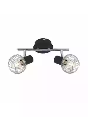 Dwupunktowa lampa sufitowa OSLO 92-61843 w czarno-srebrnym wydaniu jest elegancką propozycją dla różnego typu pomieszczeń. Metalowa konstrukcja składa się z podsufitki,  ramienia oraz dystansów,  każdy z ruchomą głowicą,  oraz czasz,  w których znajdują się oprawy dla żarówek E14. Świetny 
