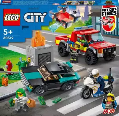 Lego City. 60319 Akcja strażacka i polic Podobne : Lego City Akcja strażacka i policyjny pościg 60319 - 3024256
