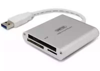Kolor: Biały
Interfejs: USB 3.0
Typ czytnika: Compact Flash
Odczytywane standardy kart: SDXC ( > 32GB)
Inne: - Plug & Play - Hot Swap- Zasilany bezpośrednio z portu USB3.0 - Obsługa kart SDXC do 2TB- Nie wymaga adaptera dla kart microSD
Liczba portów: 3
Funkcje: Slot CF: CompactFlash Type 