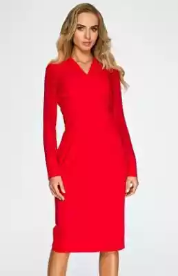 Sukienka S136 (czerwony)