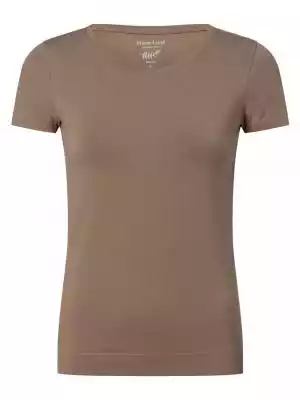 Marie Lund - T-shirt damski, beżowy|brąz marie lund