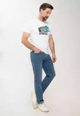 Jasnoniebieskie spodnie jeansowe męske,  mezczyzna