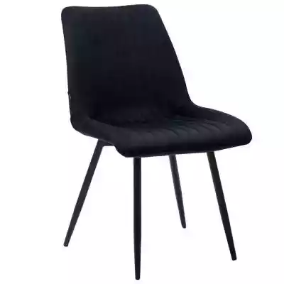 Model: DC-6093 Kolor: Czarny Wymiary: Według rysunku poniżej Wykonanie: Krzesło wykonane z wysokiej jakości tworzywa Krzesło obite wysokiej jakości tkaniną welur Nowoczesny wygląd i ponadczasowe wzornictwo Wytrzymałe metalowe,  malowane proszkowo nogi Mocna konstrukcja Wygodne siedzisko or
